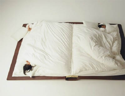 Book bed memory foam