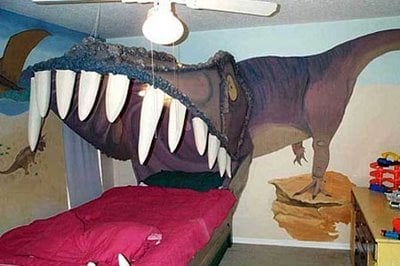 Dinosaur bed memory foam mattresses