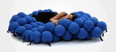 Ball bed memory foam